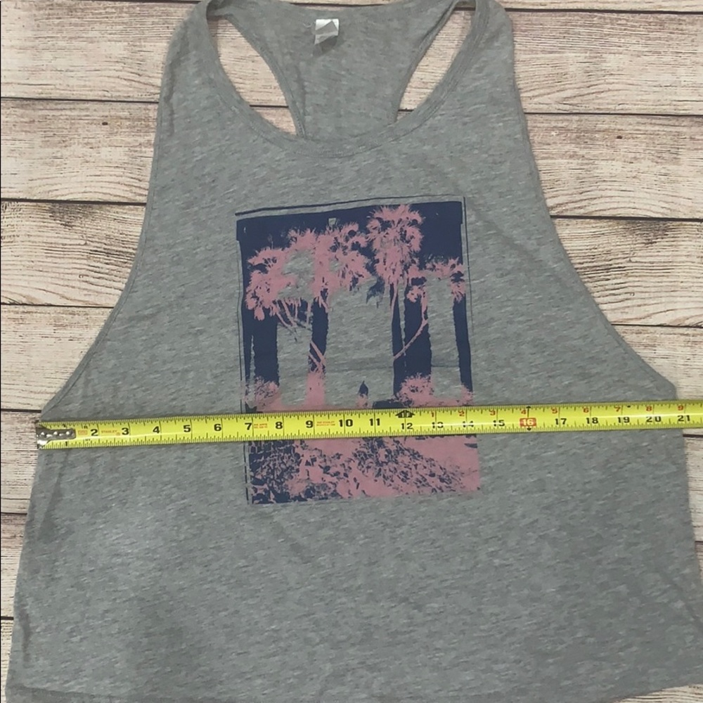 Grey Racer Back Athletic Tank - Picture 3 of 6